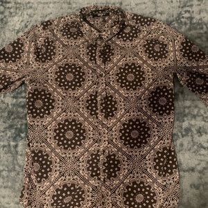 Black and white paisley